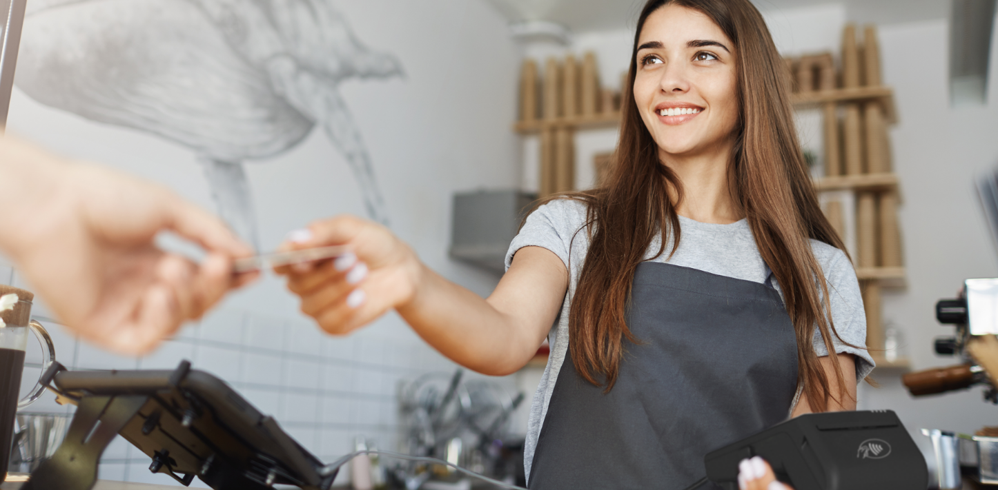 Merchant accepting a contactless card payment
